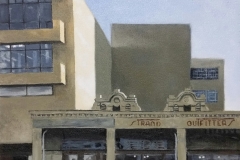 "Oxford Street, East London", oil on canvas, 30x30cm.