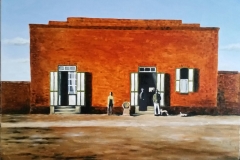 “Schreiner-huis, Hanover”, olie op doek, 507x612mm